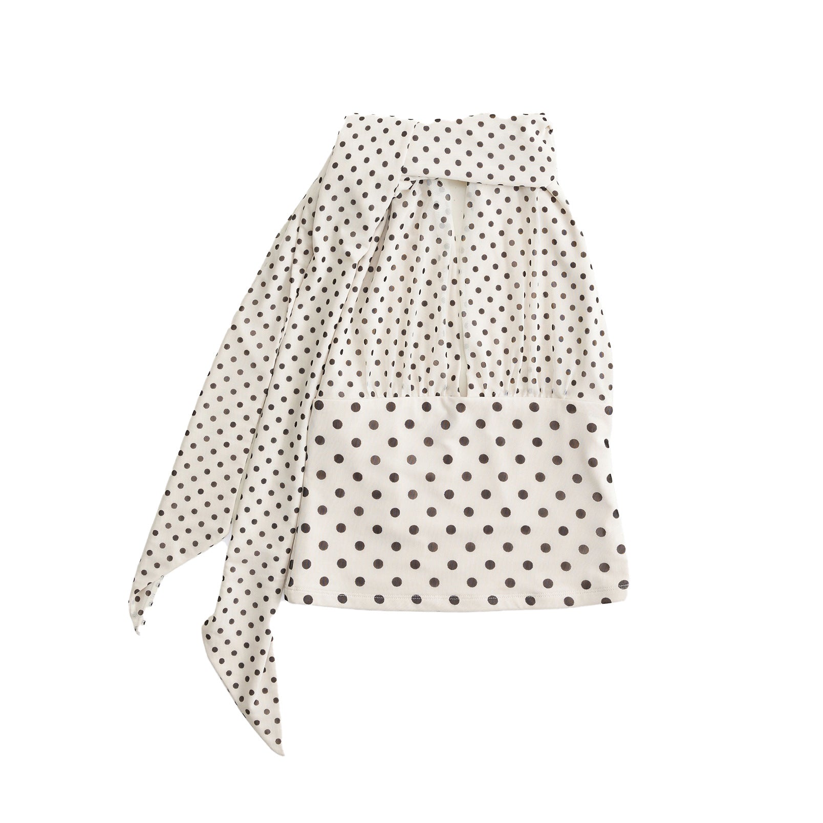 Retro Polka-Dot Top Rückenansicht Damen – Sévea