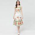 Premium Floral Kleid Rückansicht – Sévea Damen