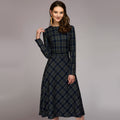 Karo Midi-Kleid Seitenansicht Damen – Sévea