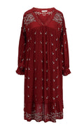Print Midi-Kleid Seitenansicht Damen – Sévea